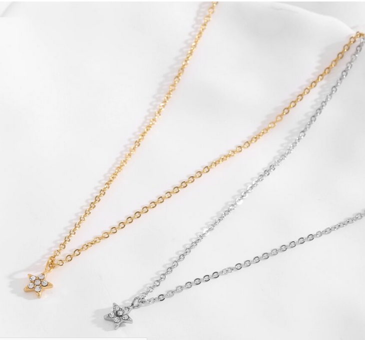 Collar acero estrella