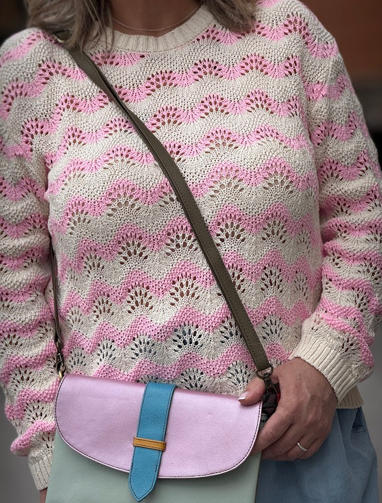 Jersey calado - rosa