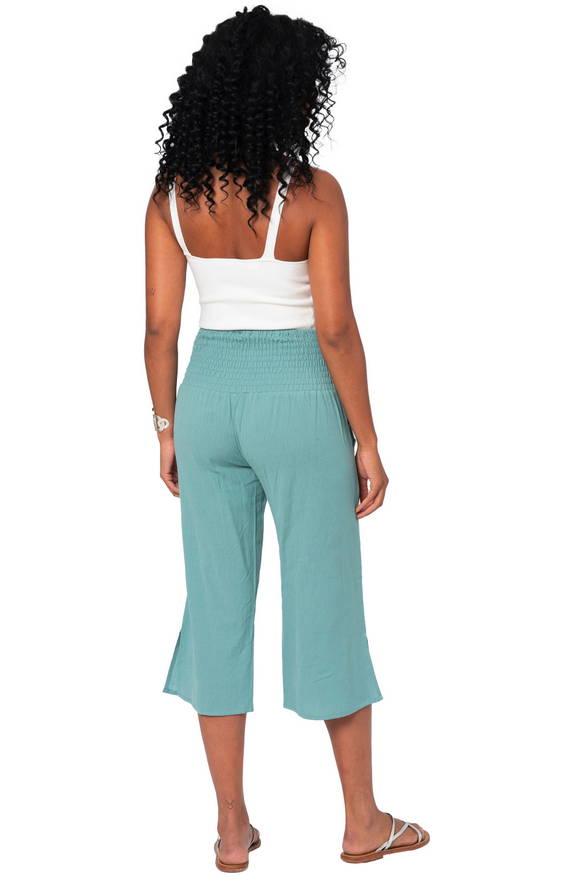 Pantalón lino capri