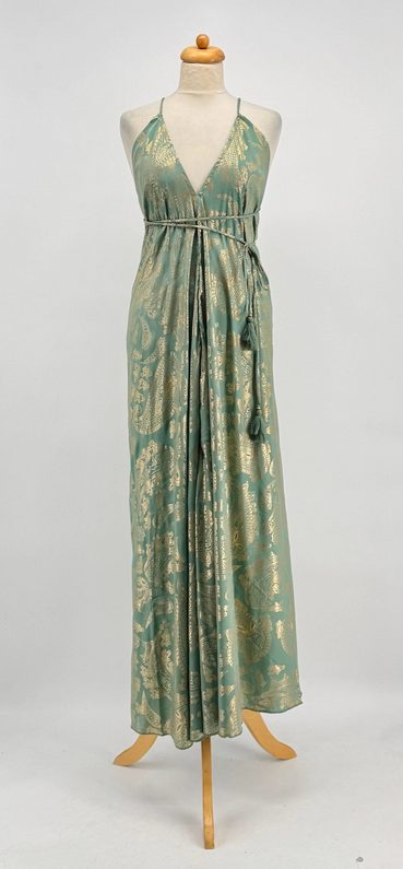 Vestido Gold Blockprint