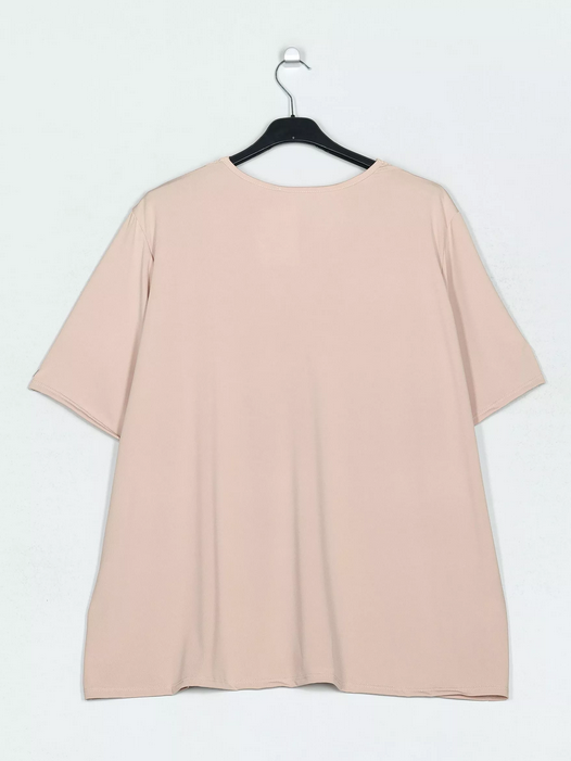 Blusa fluida encaje curvy