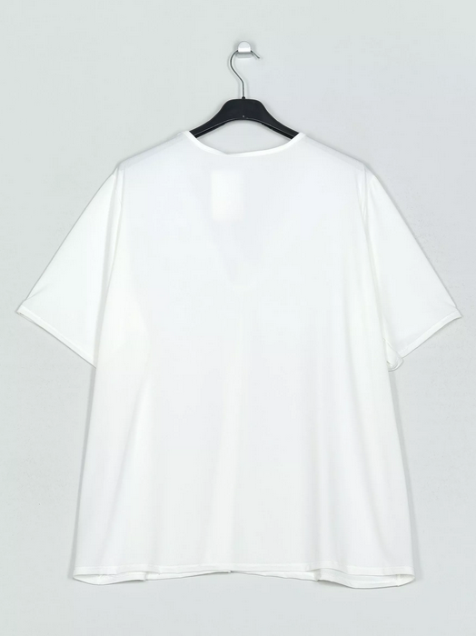 Blusa fluida encaje curvy