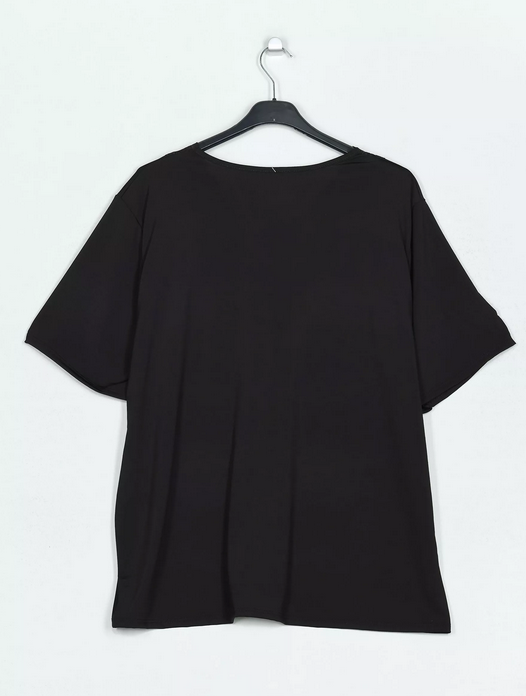 Blusa fluida encaje curvy