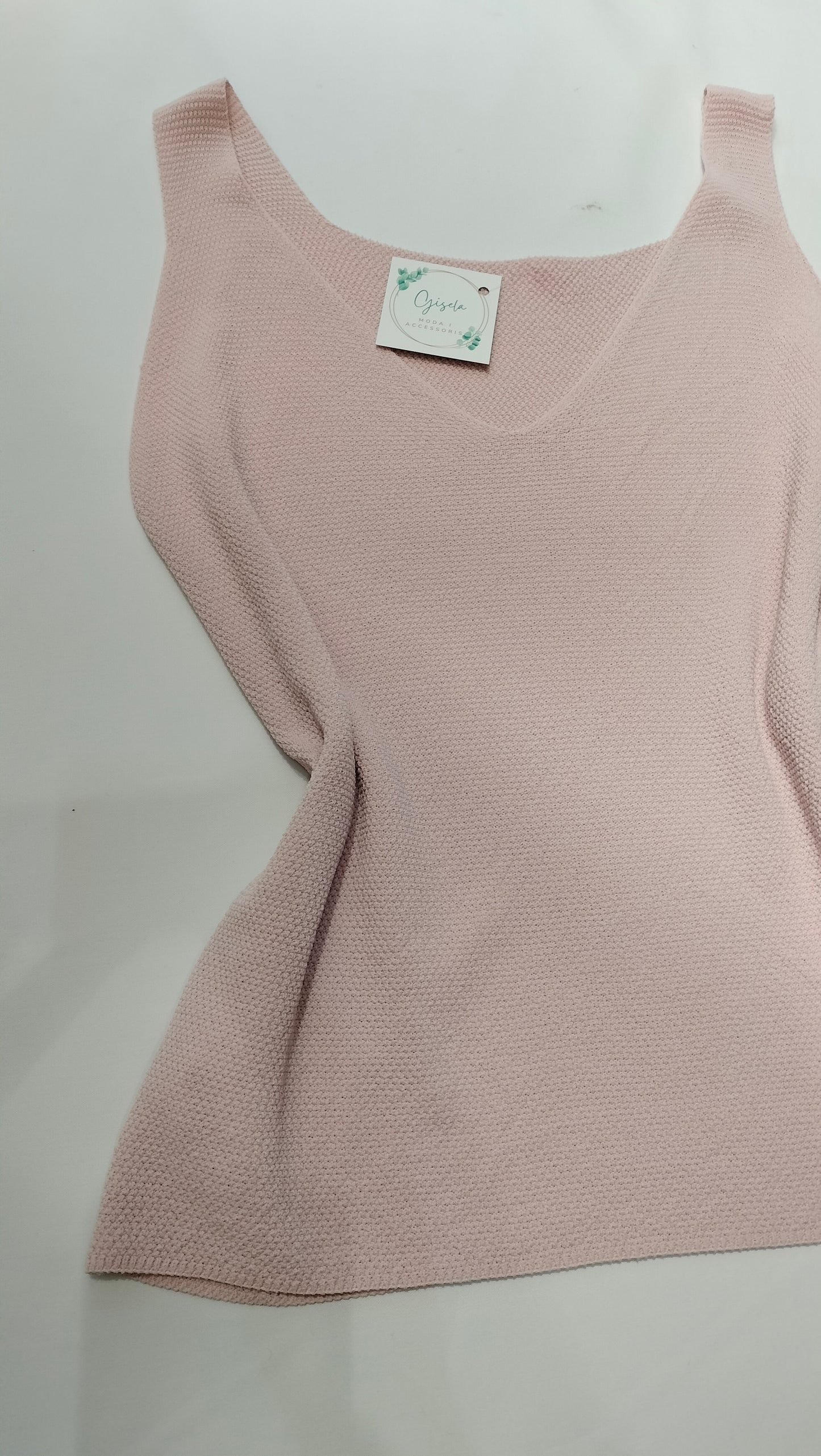 Top liso - rosa y amarillo