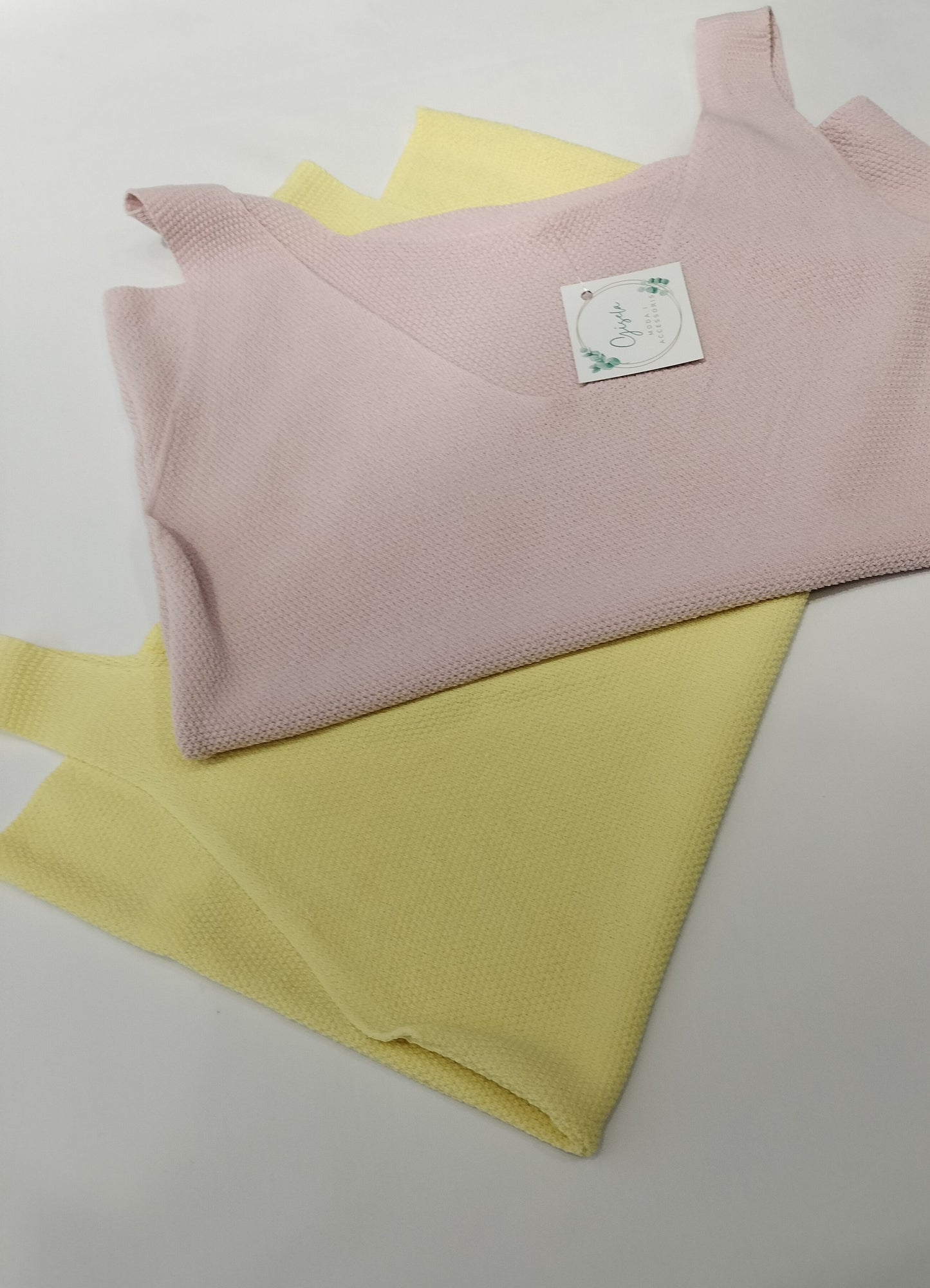 Top liso - rosa y amarillo