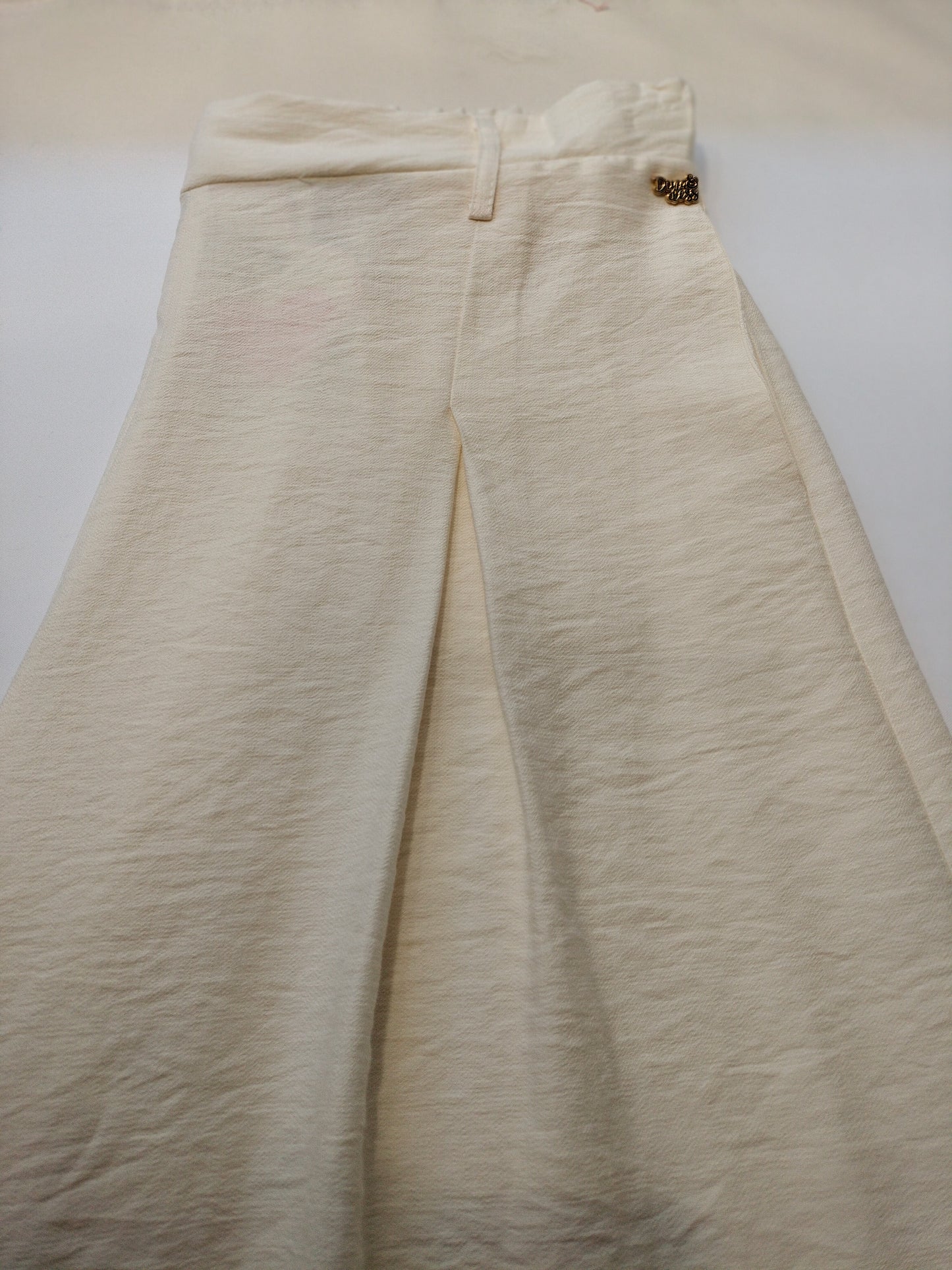 Falda pantalón - blanco y azul marino