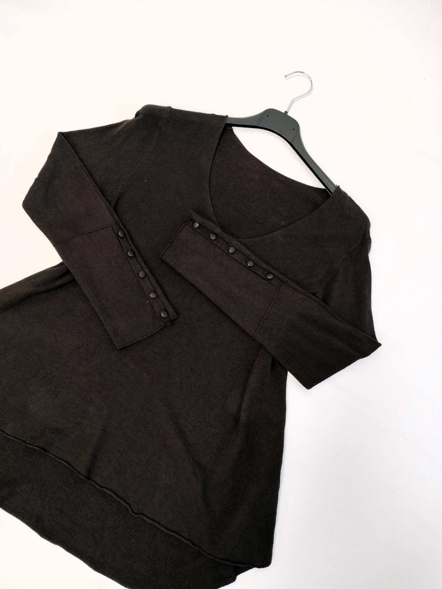 Jersey fino manga botones