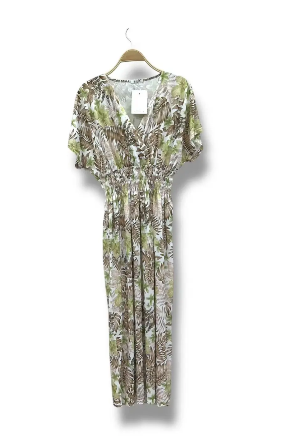 Vestido largo Floresta - verde