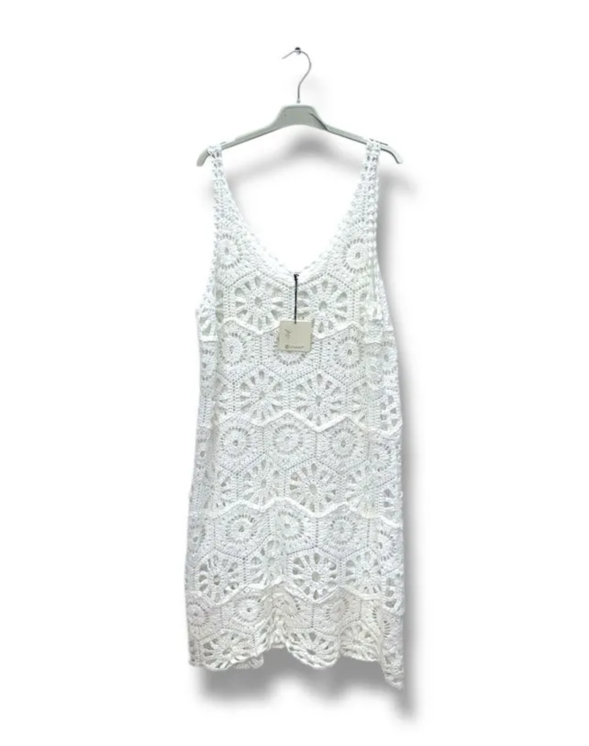 Vestido calado Aurelia - blanco