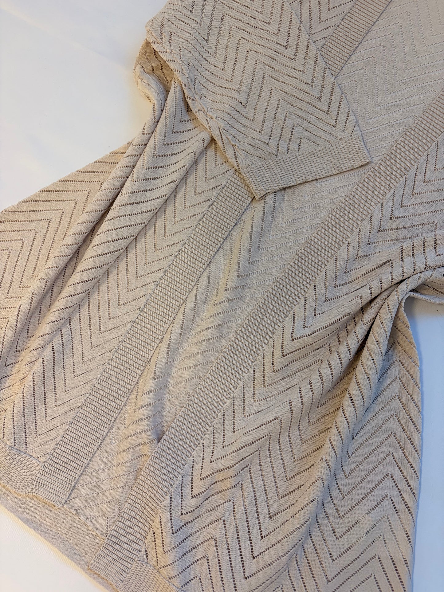 Cardigan curvy midi calado