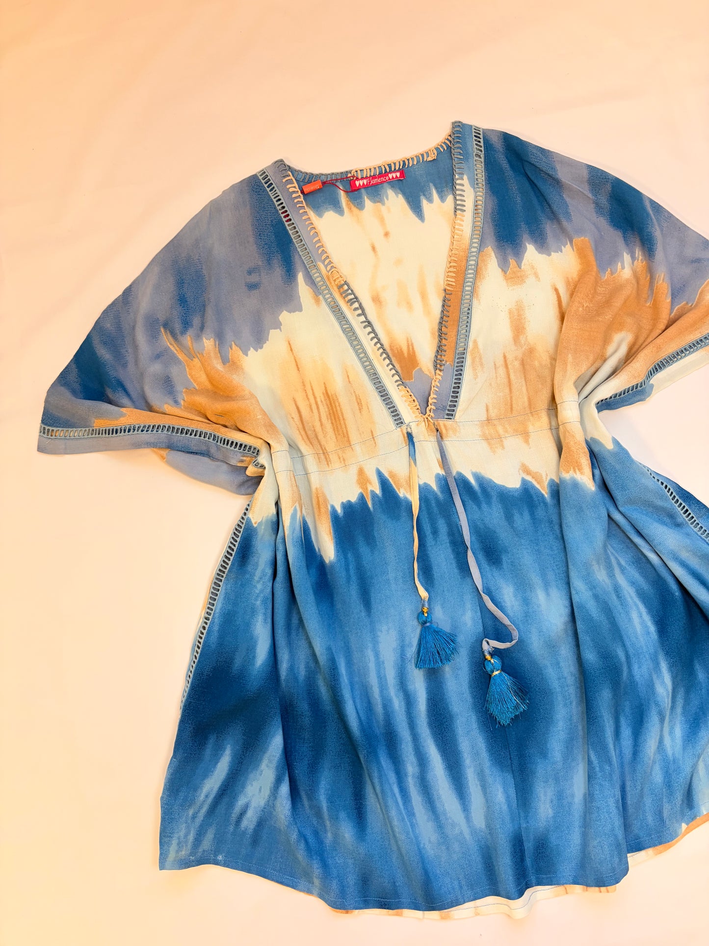 Vestido poncho degradado