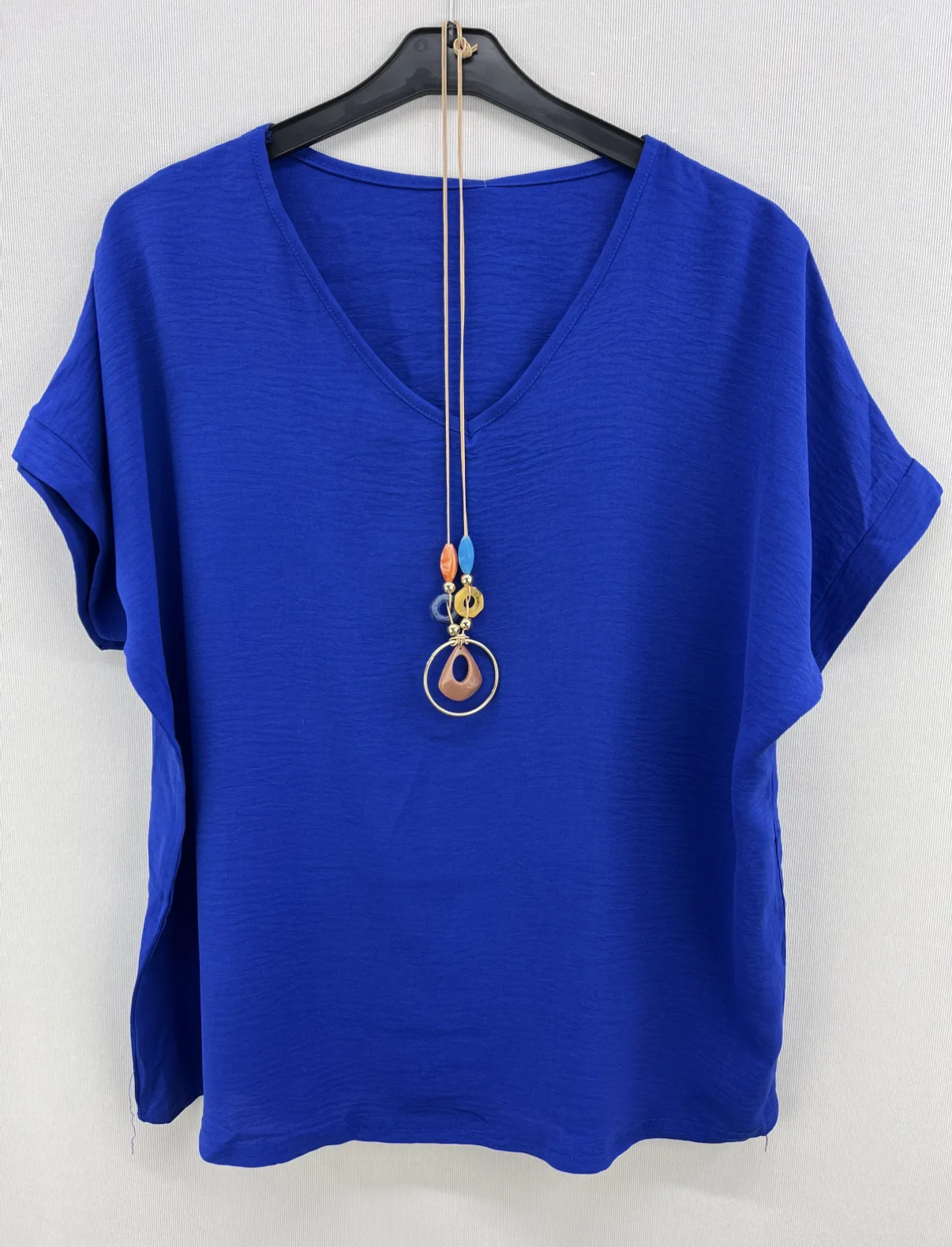 Blusa curvy con collar