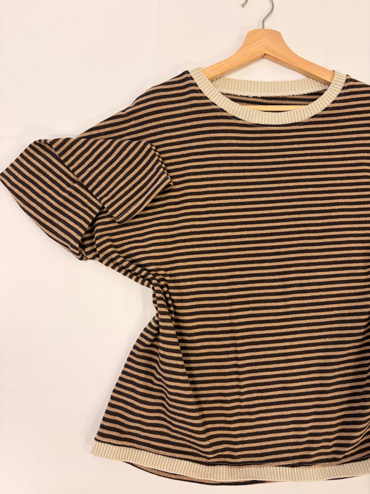 Jersey fino rayas marrón