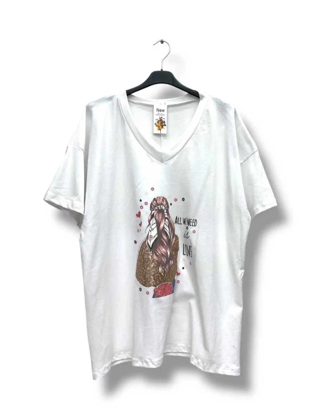 Camiseta curvy All we need