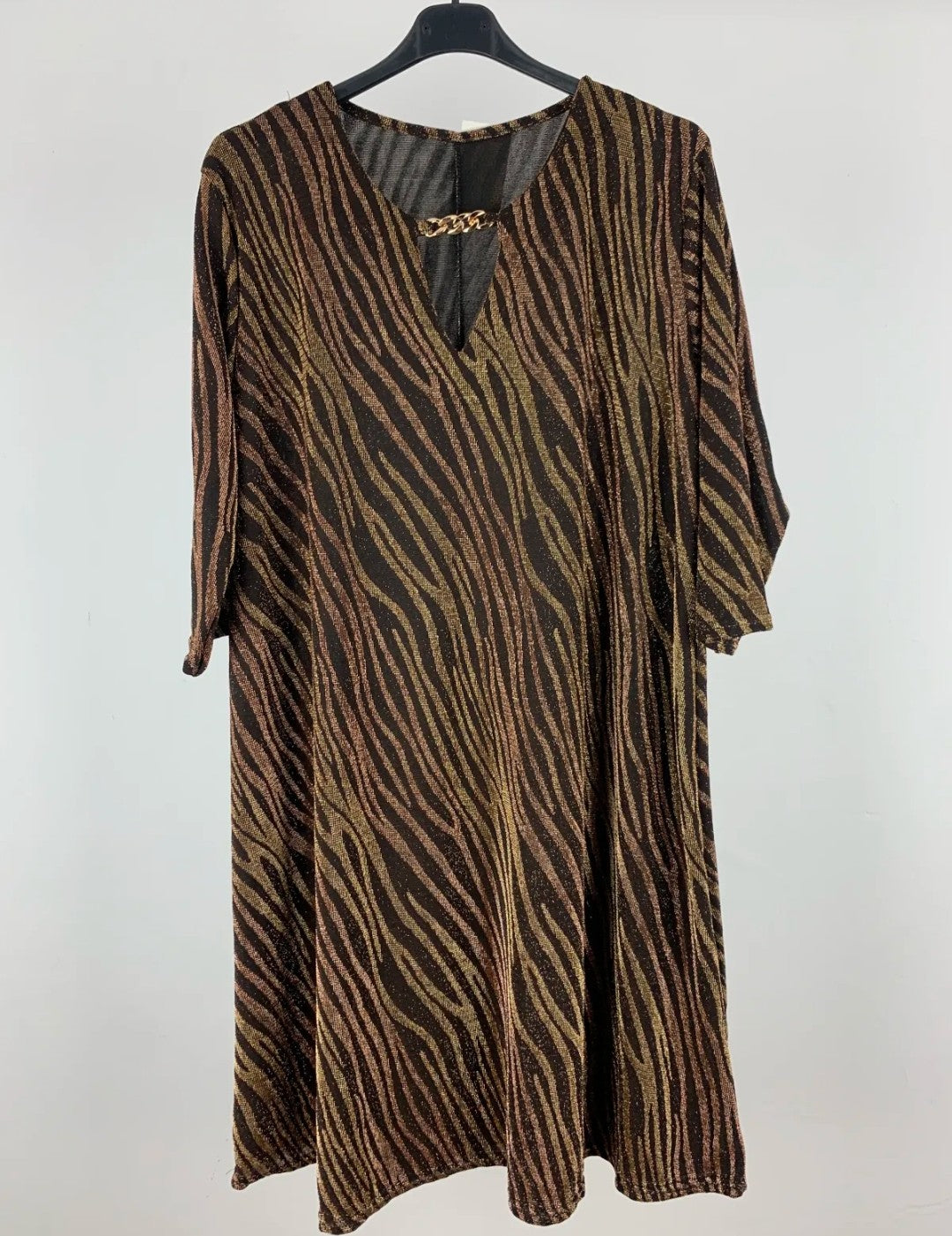 Vestido curvy - marrón
