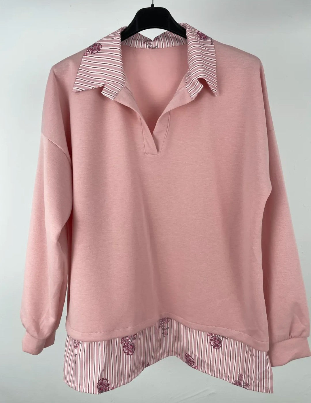 Sudadera curvy - rosa