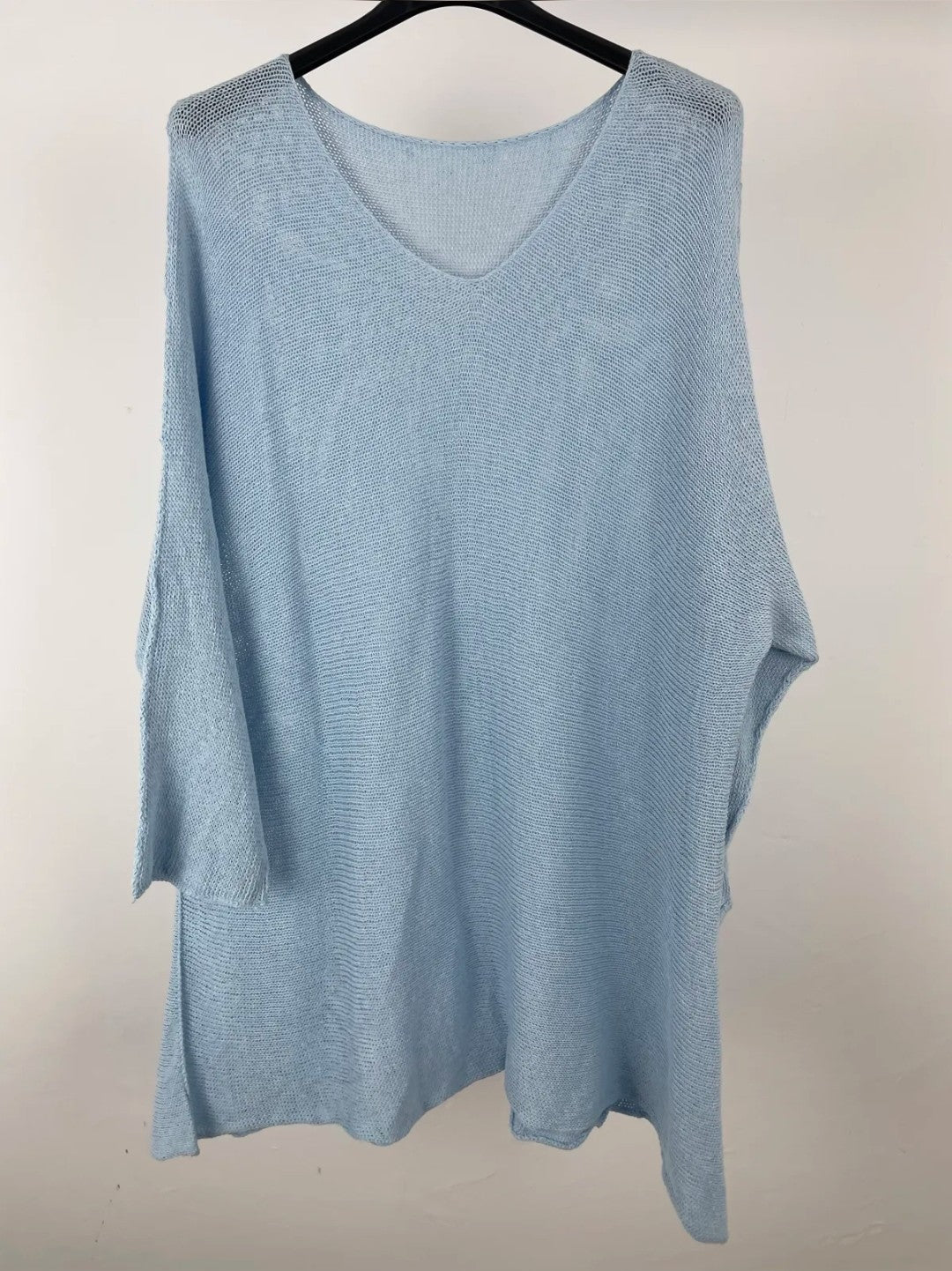 Jersey punto curvy - azul
