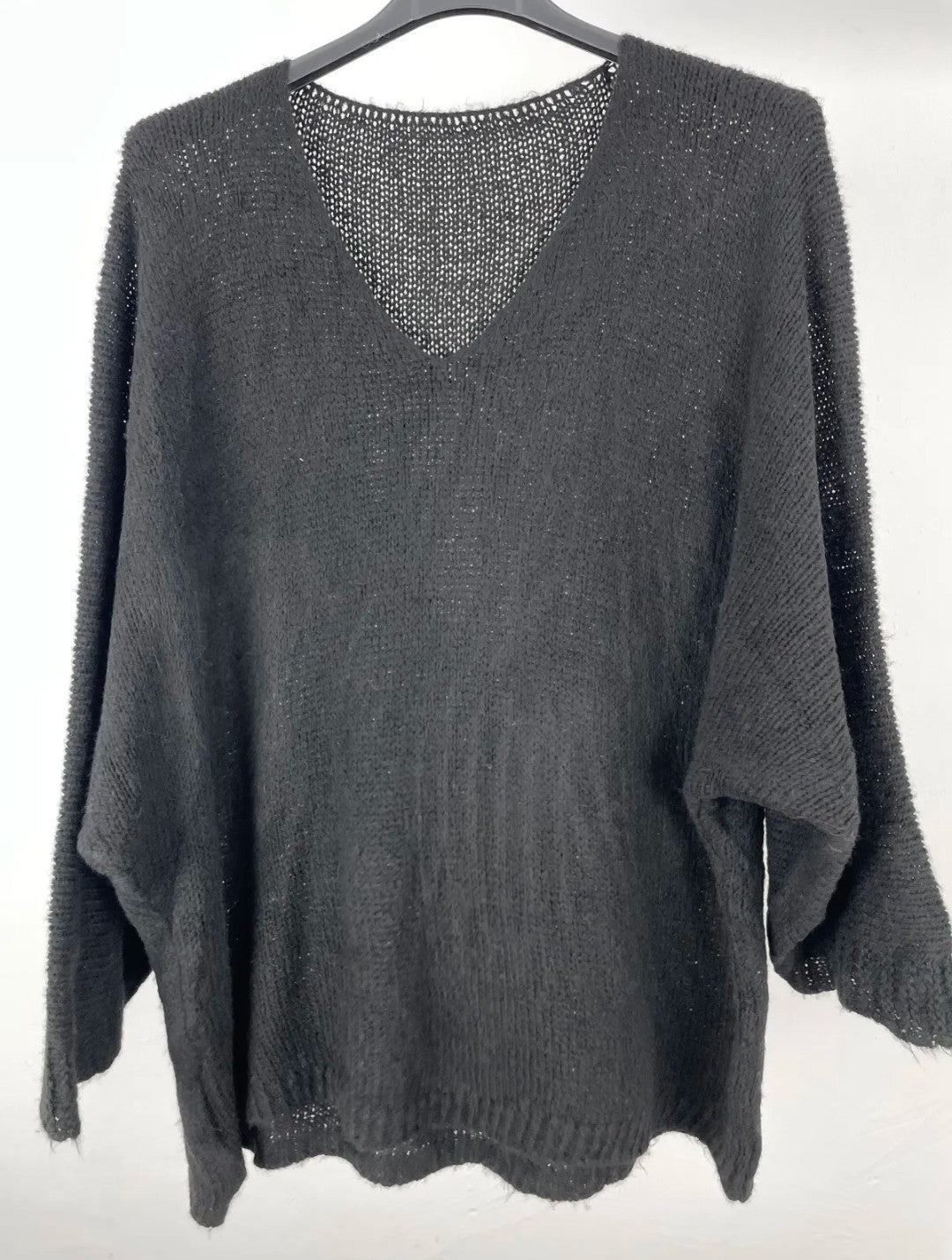 Jersey curvy liso pico - negro