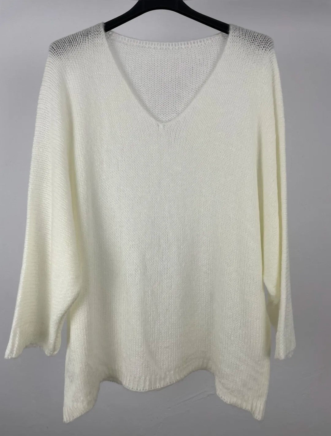 Jersey curvy liso pico - blanco