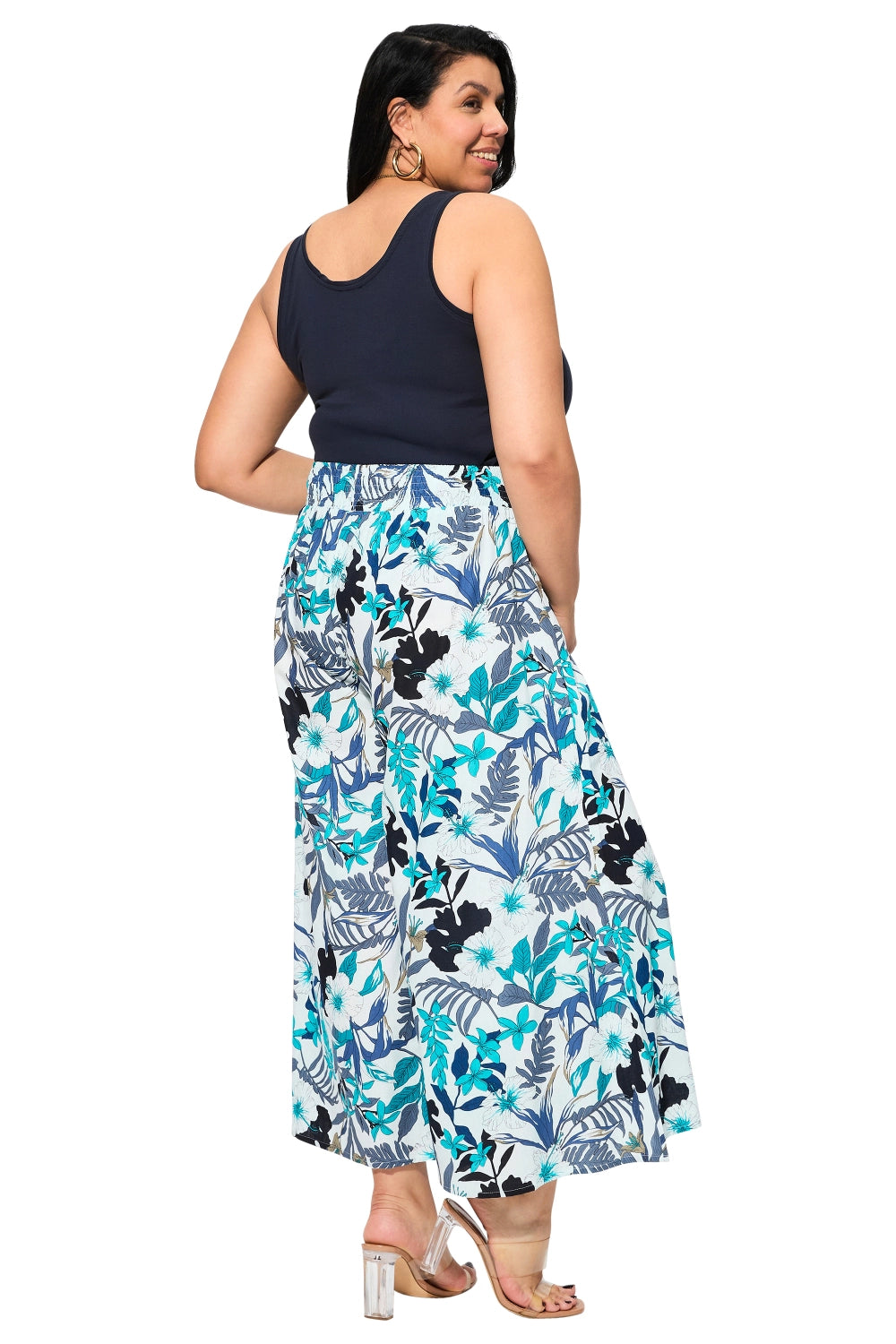 Pantalón curvy estampado