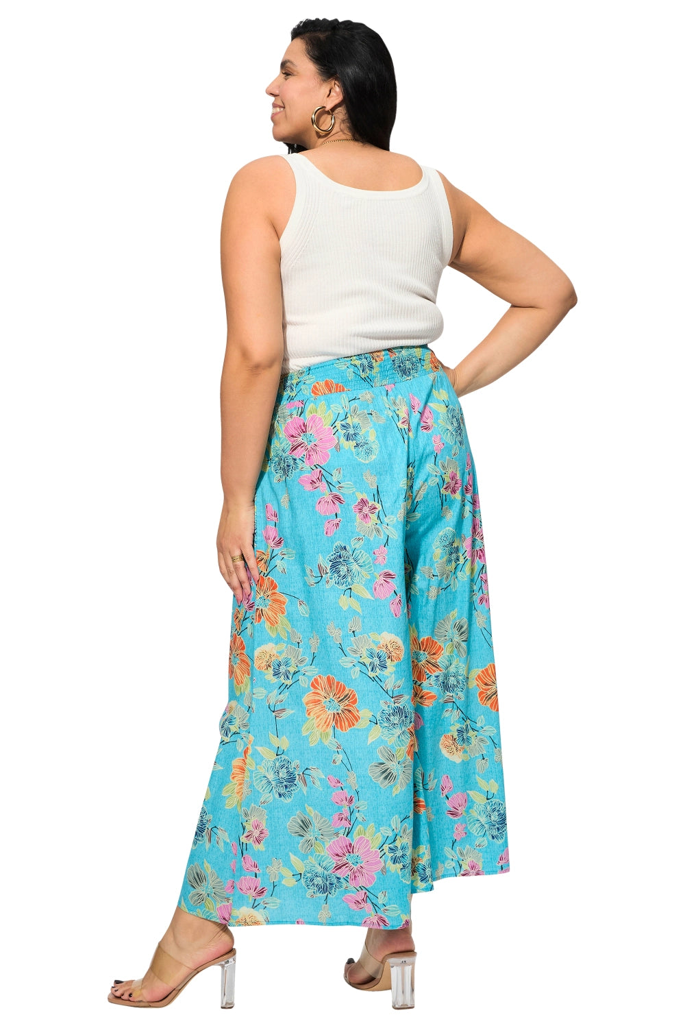 Pantalón curvy flores