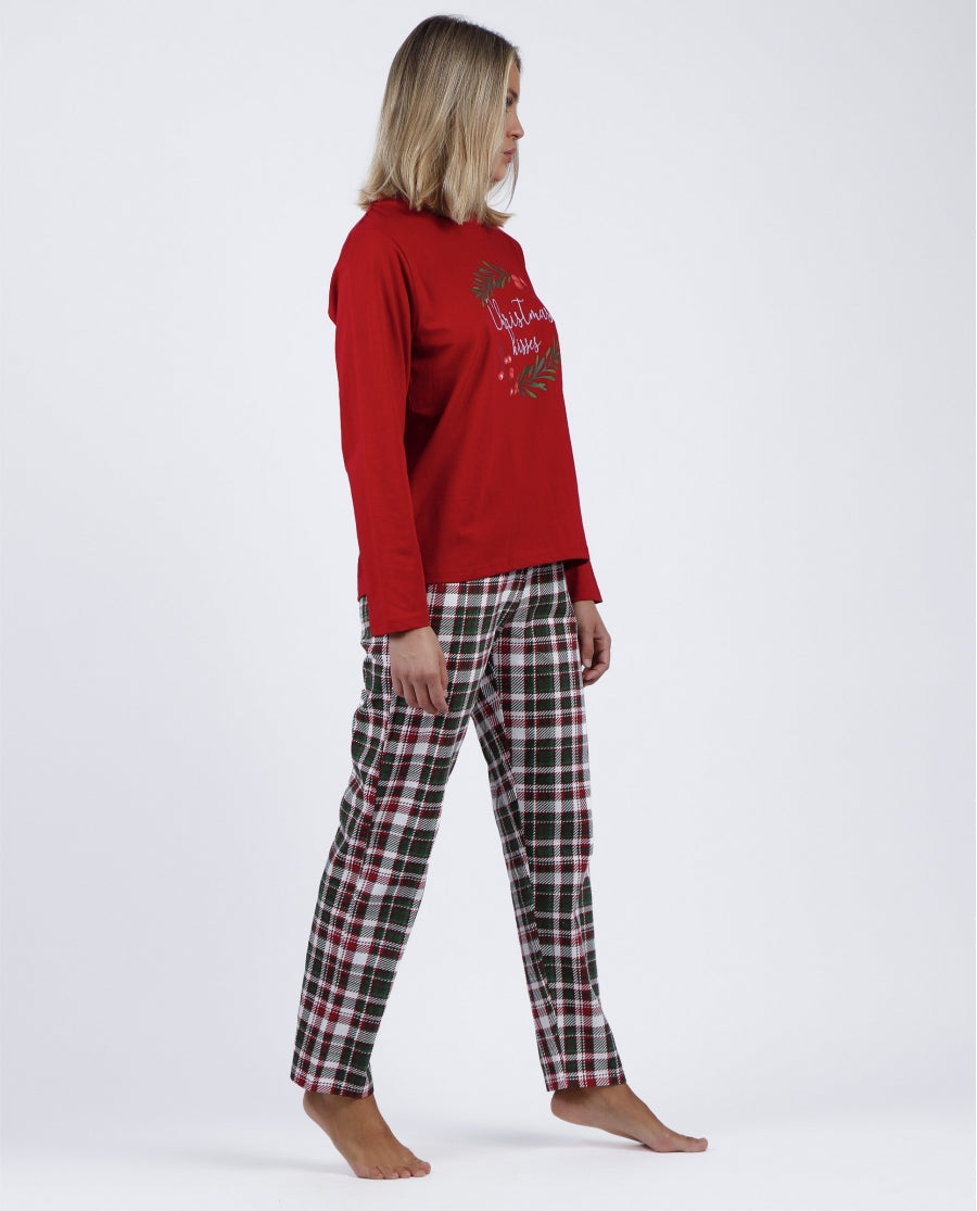Pijama Xmas Kisses - rojo