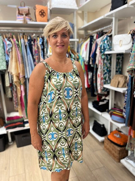 Vestido corto tirantes