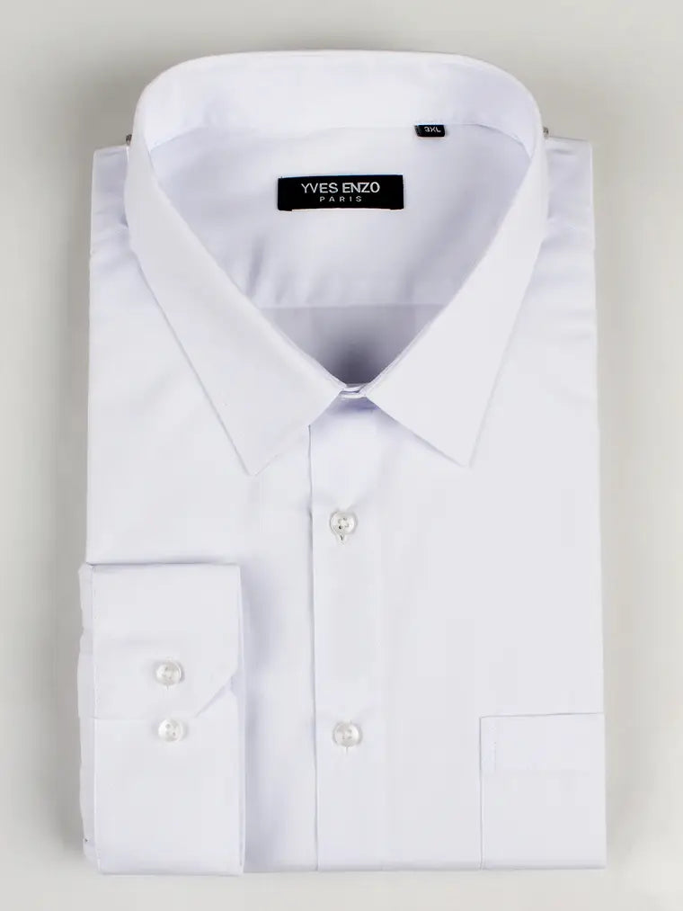 Camisa blanca talla grande