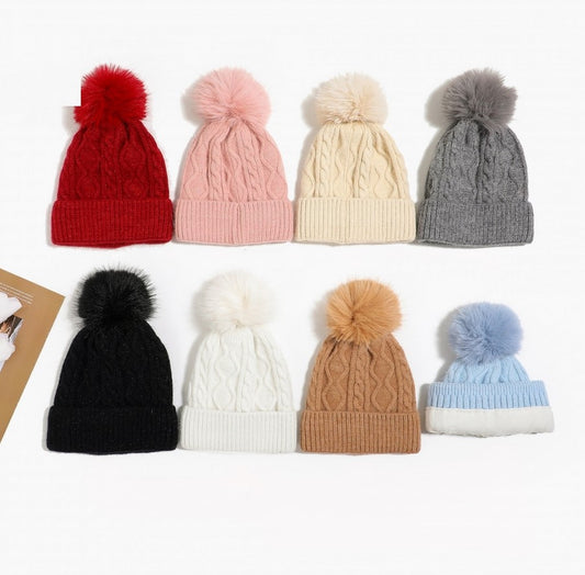 Gorro pompón - varios colores