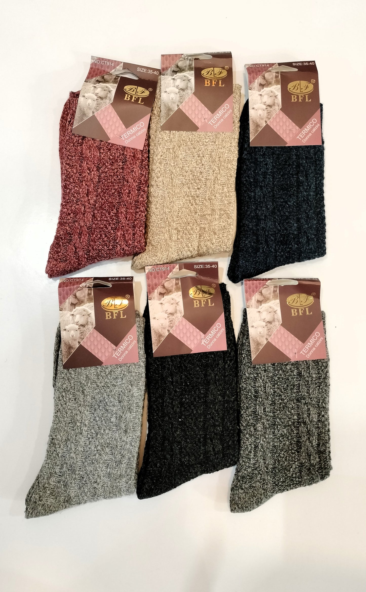 Calcetines lana lisos 35-40