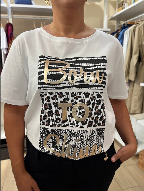 Camiseta curvy Born to Glam