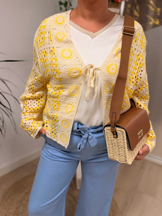 Chaqueta calada curvy