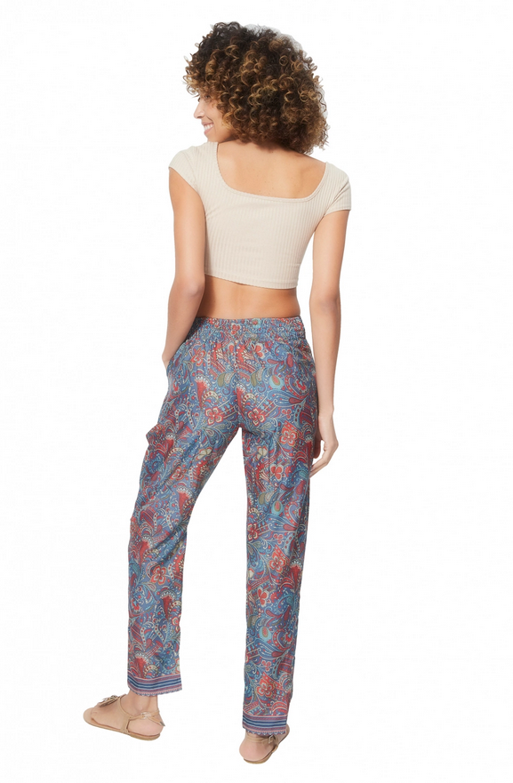 Pantalón boho S´Agaró - Azul