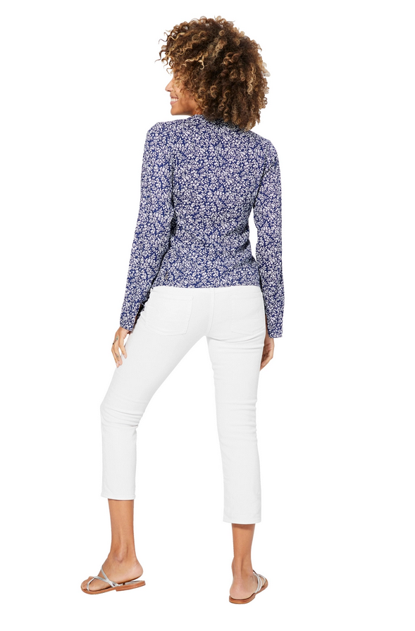 Blusa entallada Mont-ras - azul marino