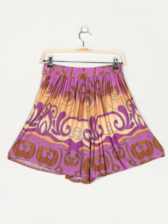 Short fluido estampado - morado