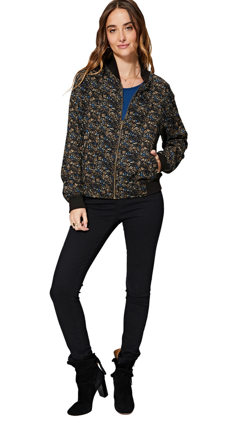 Chaqueta bomber Jos - negro