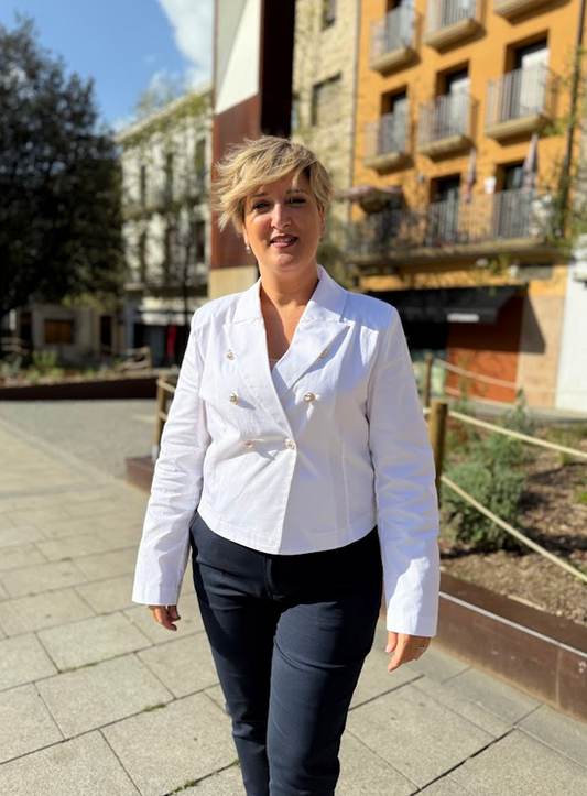 Chaqueta Marinero - blanco y azul marino