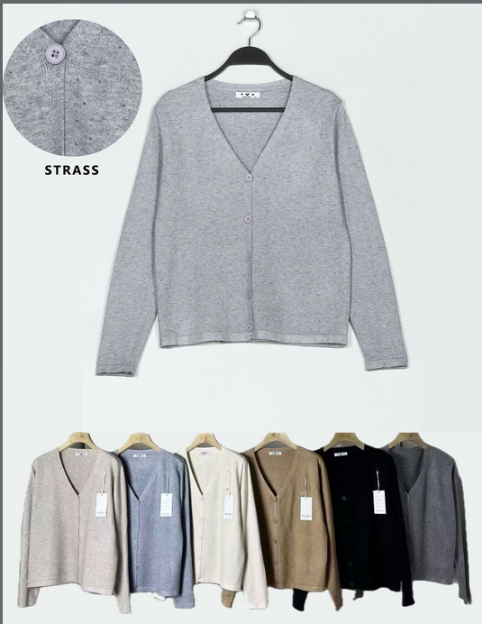 Chaqueta punto strass