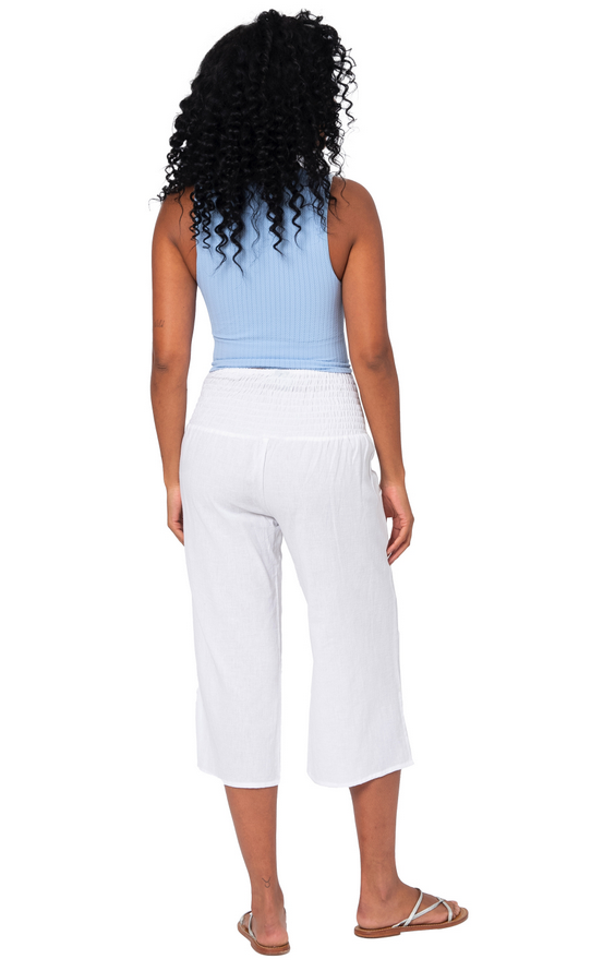 Pantalón lino capri