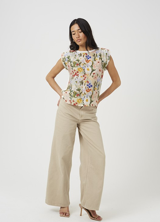Camiseta Purpura Floral
