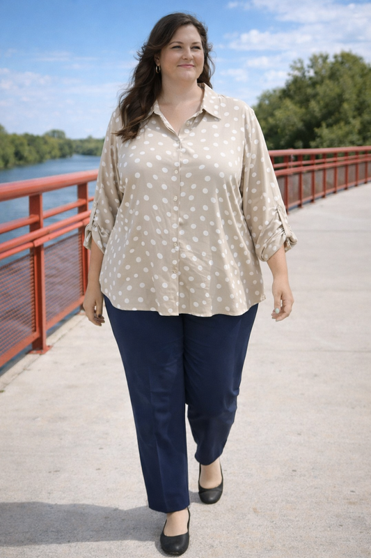 Camisa lunares curvy