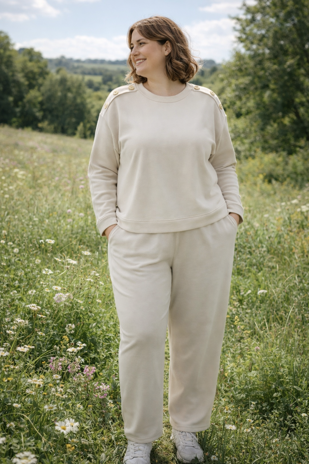 Jogger curvy botones