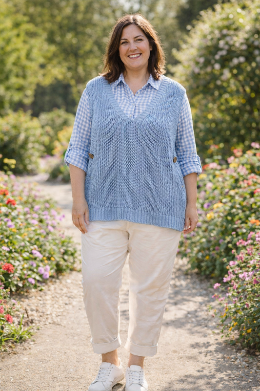 Jersey sin mangas curvy