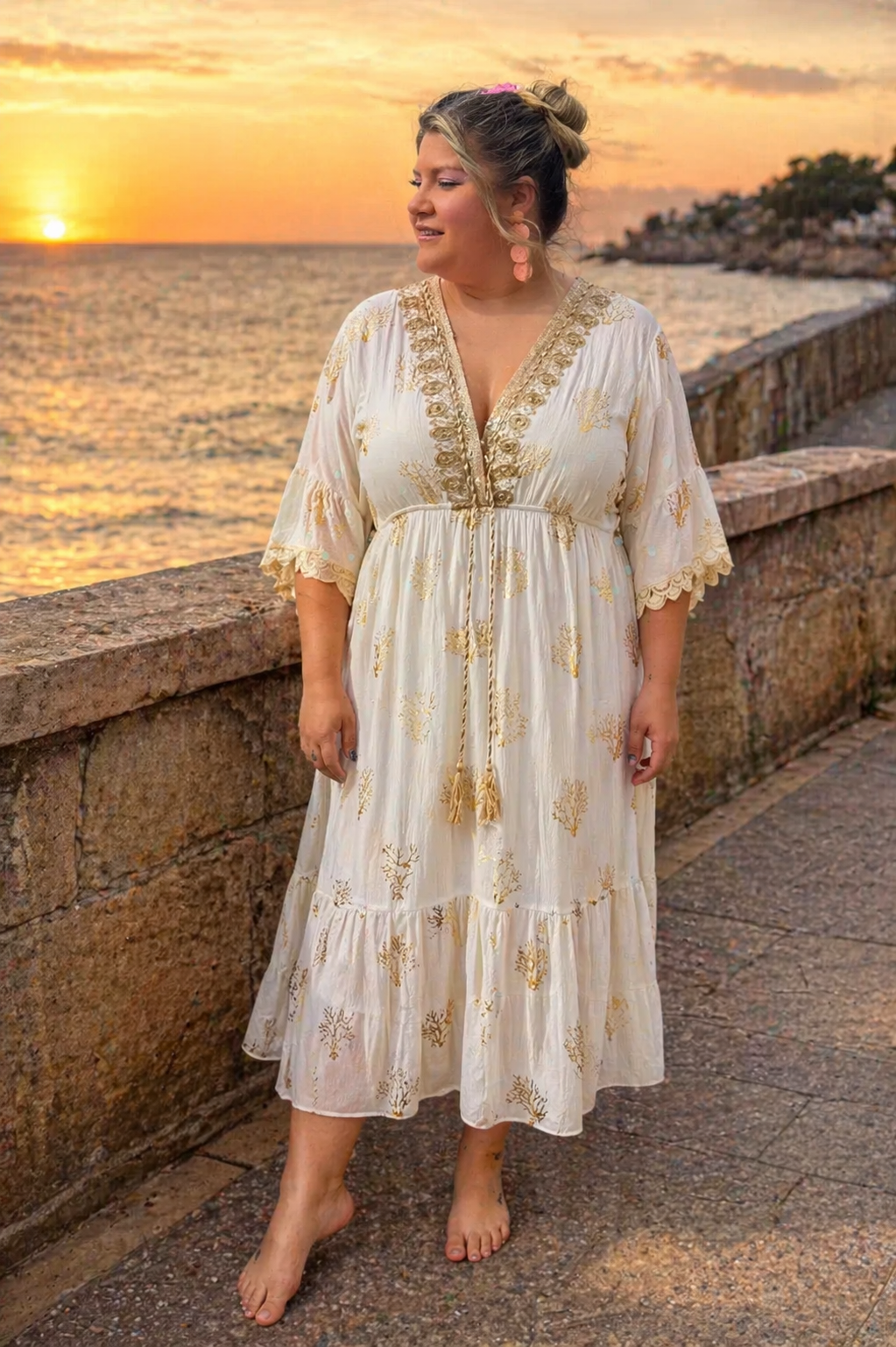Vestido curvy boho