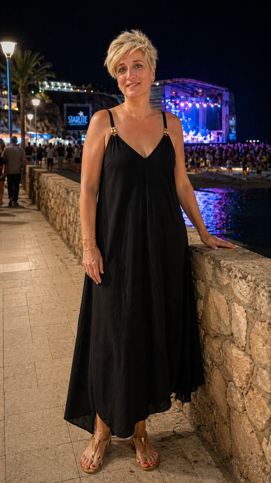 Vestido largo Piedras