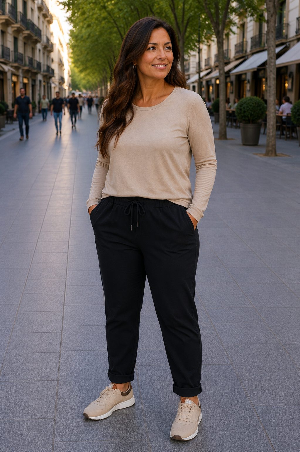Jogger curvy - negro