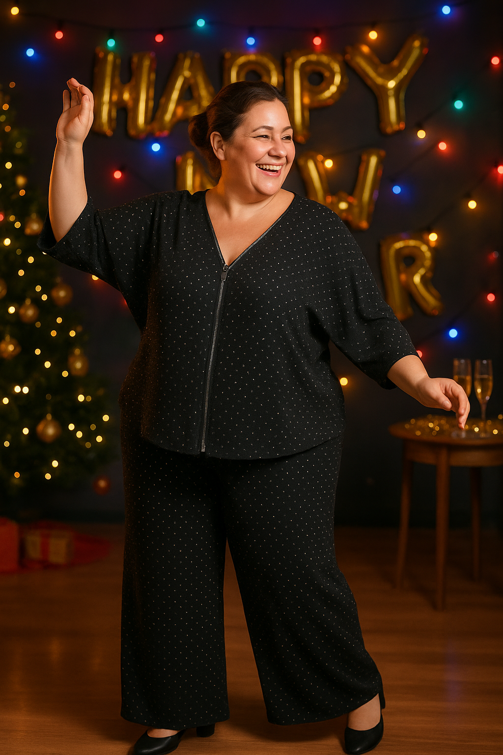 Blusa curvy cremallera