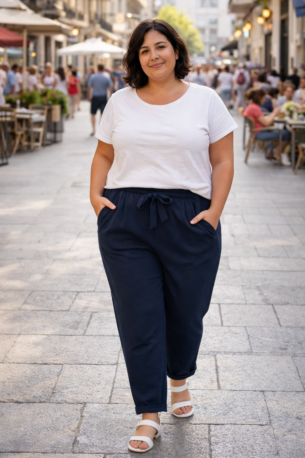 Pantalón curvy lazada