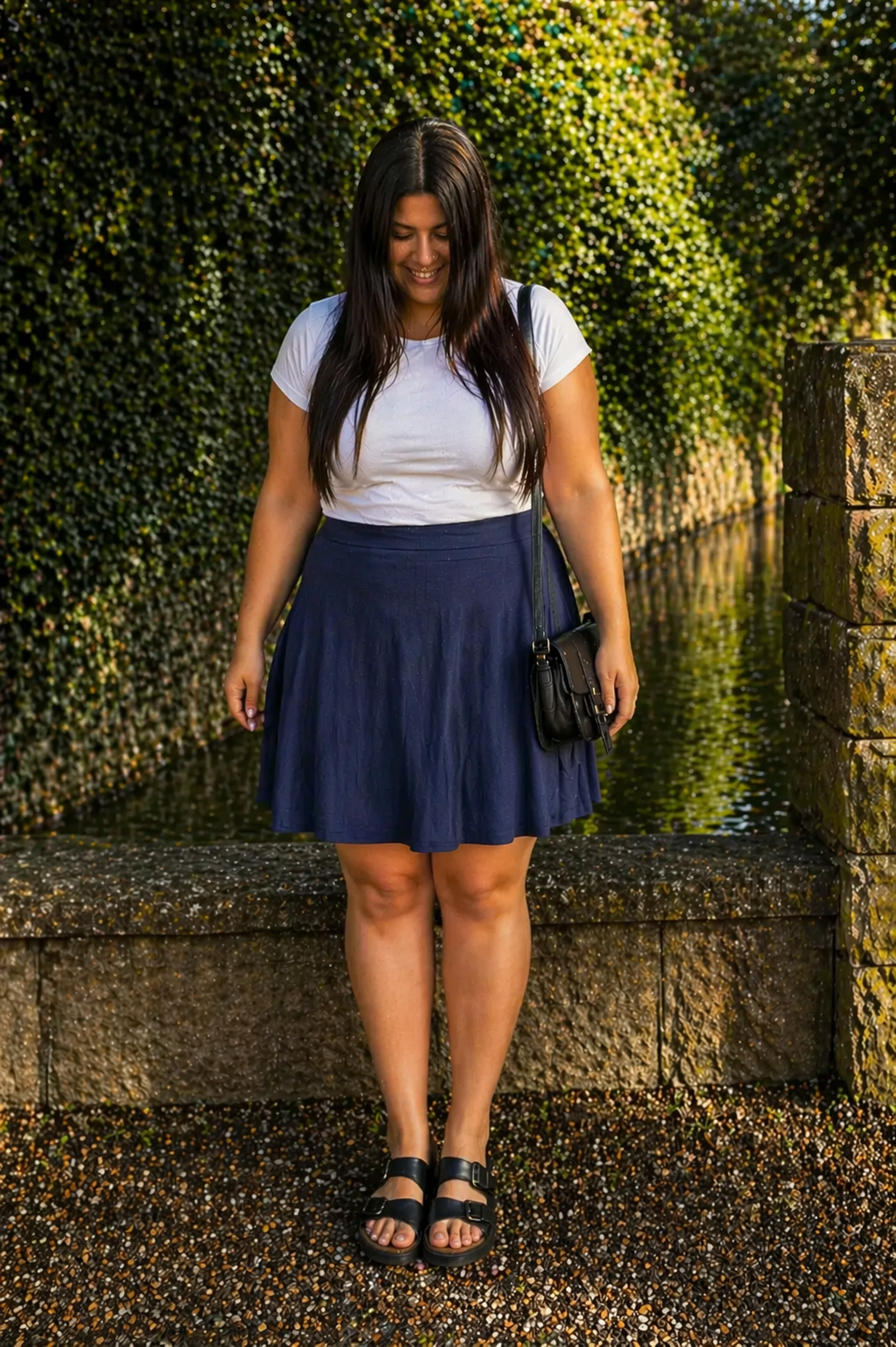Falda corta curvy