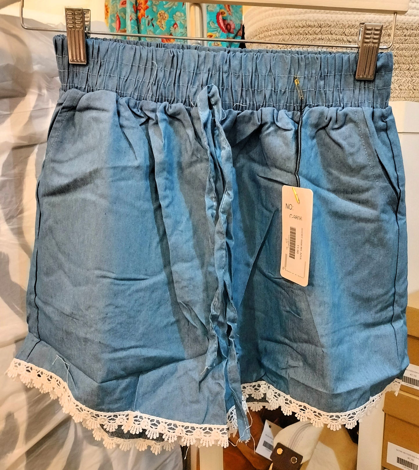 Short denim - azul